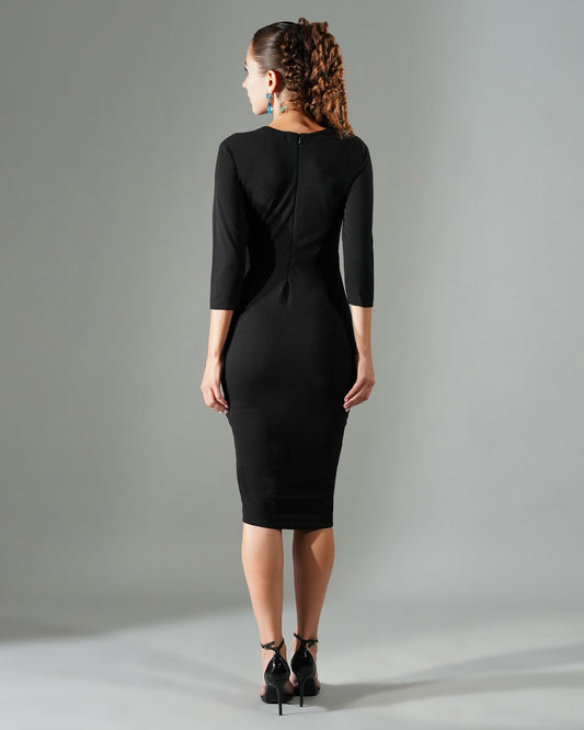 NOIR NIGHTS BODYCON DRESS