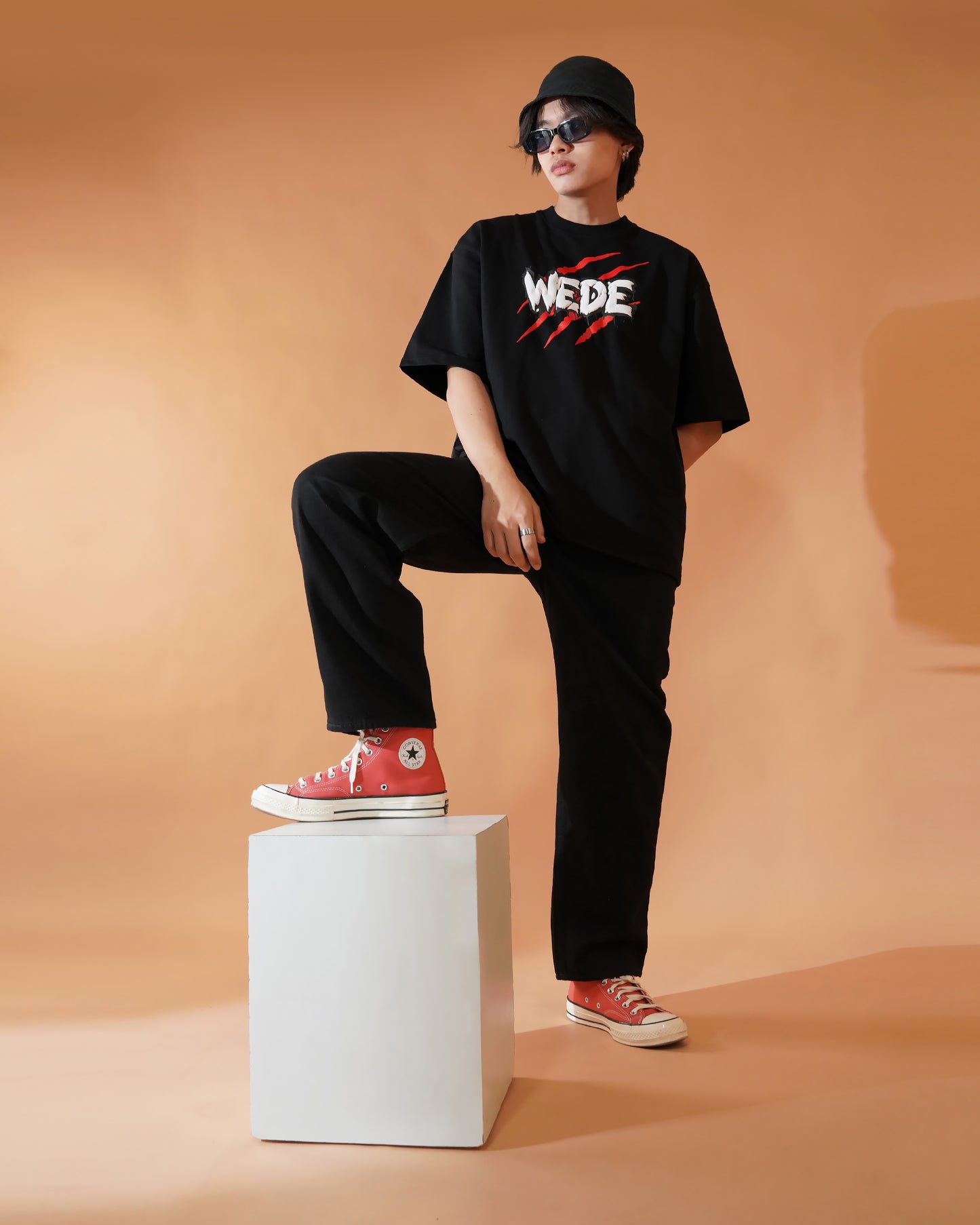 BLOODMOON CLAW DROP-SHOULDER OVERSIZED T-SHIRT