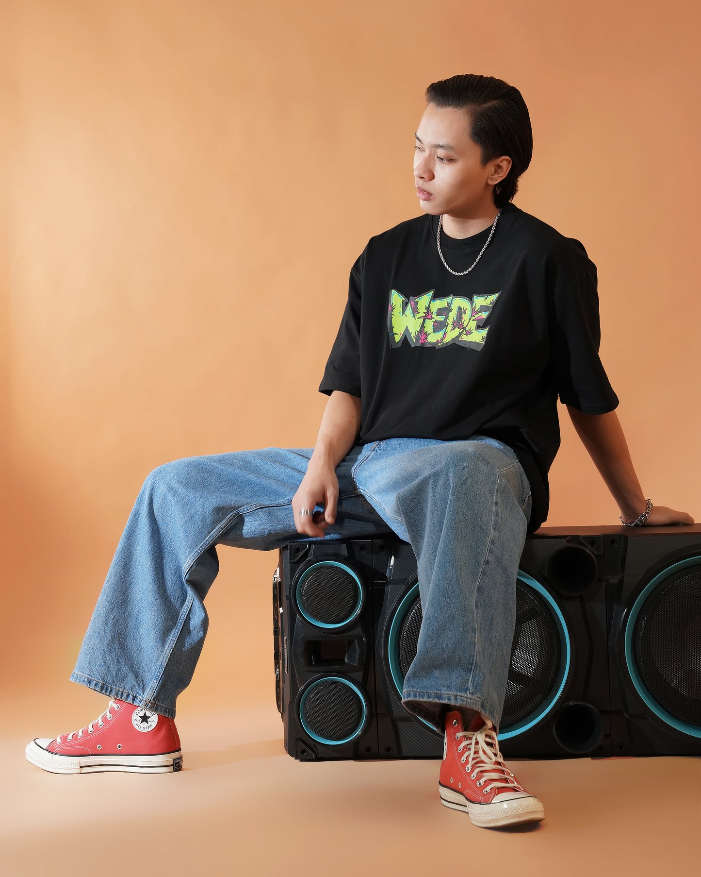 STREET SAGE DROP-SHOULDER OVERSIZED T-SHIRT