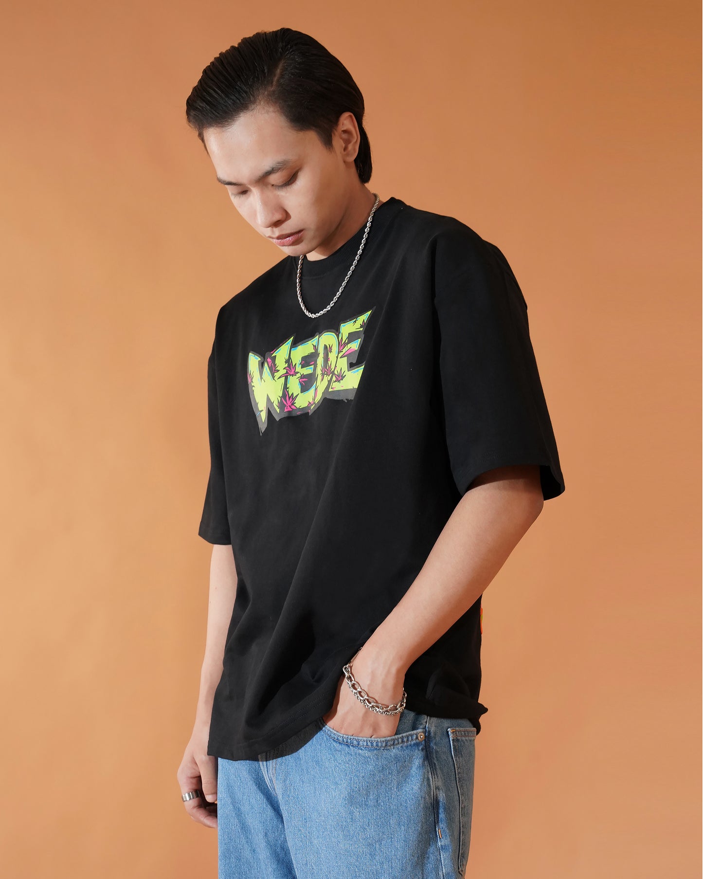 STREET SAGE DROP-SHOULDER OVERSIZED T-SHIRT