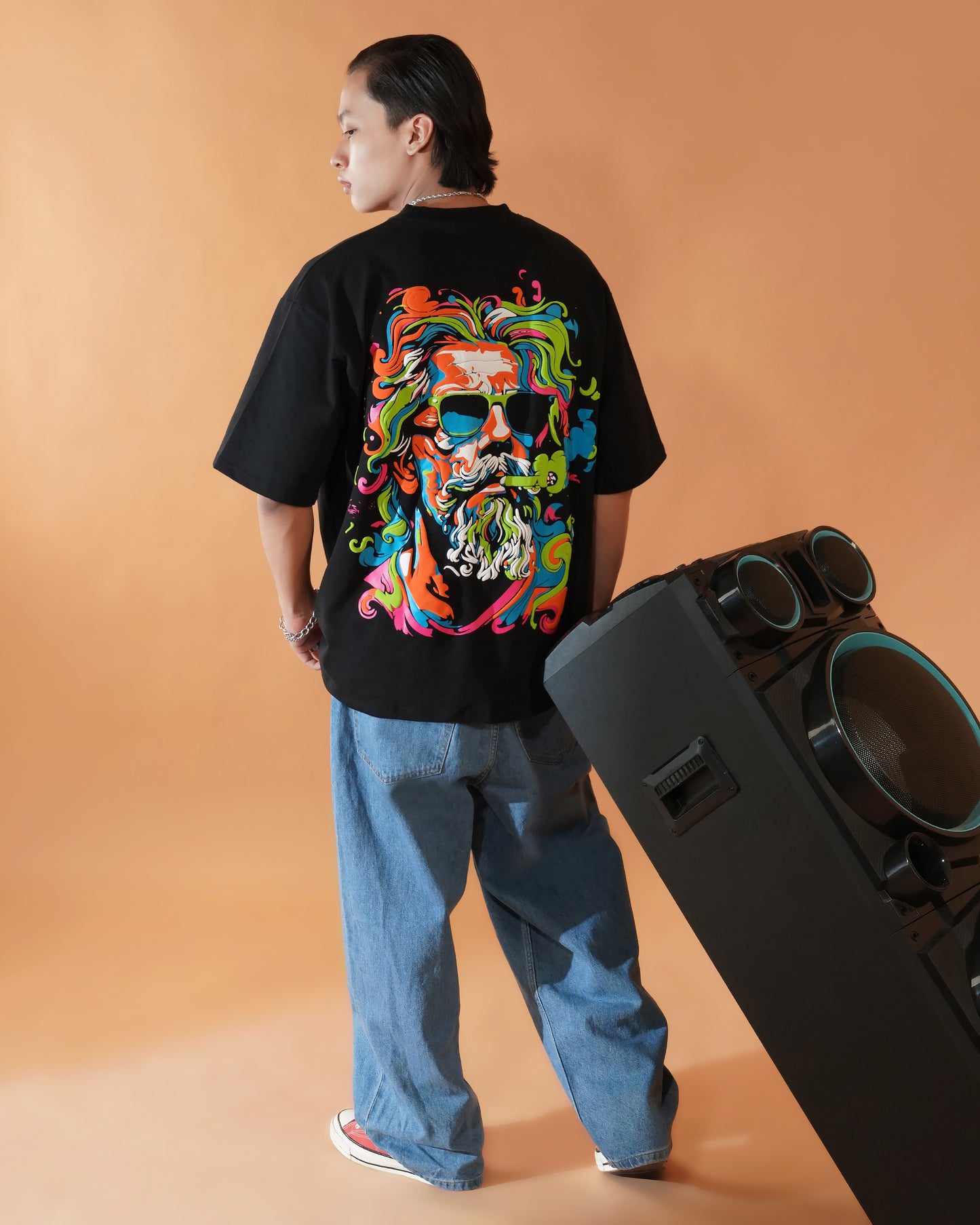 STREET SAGE DROP-SHOULDER OVERSIZED T-SHIRT