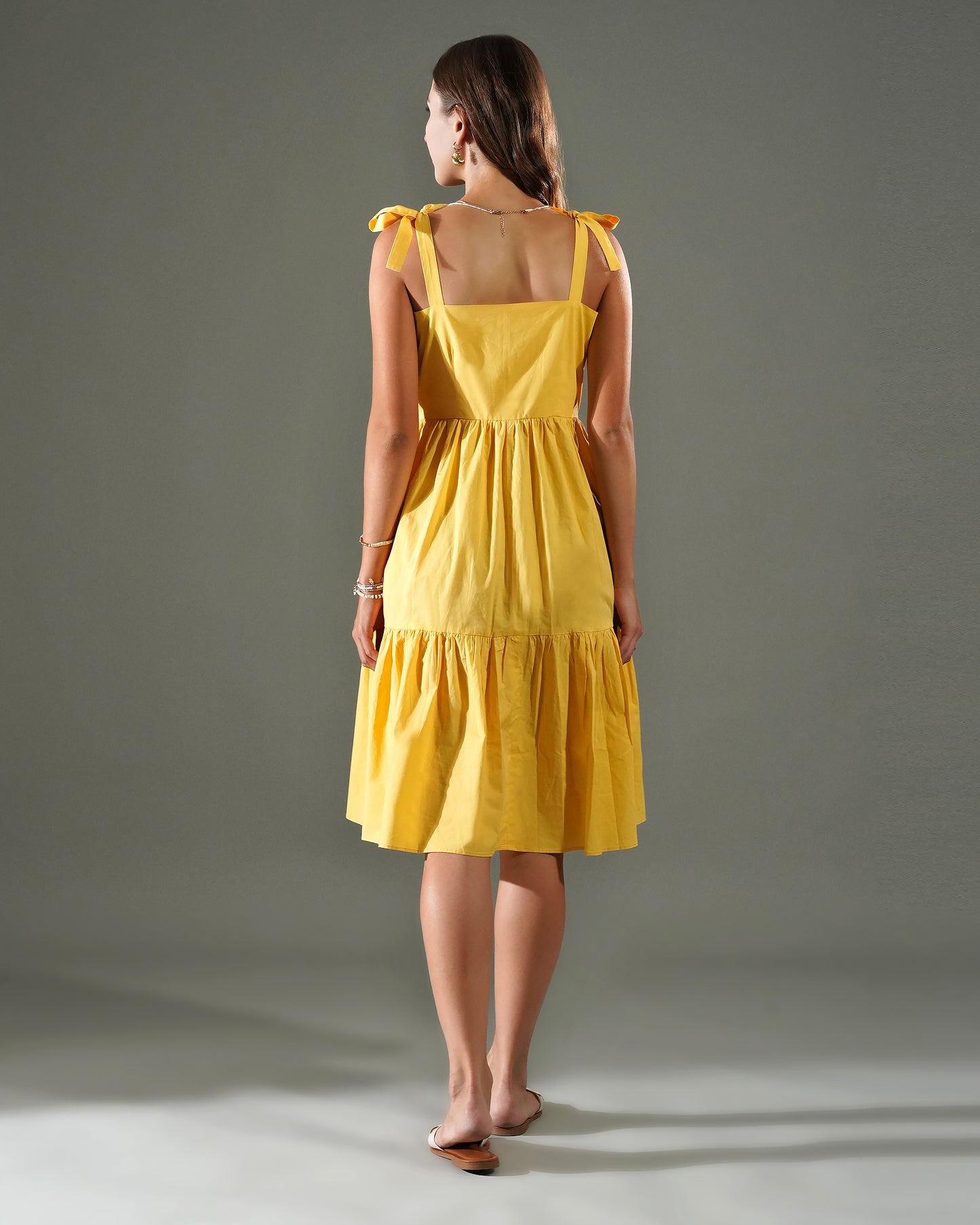 SUNSHINE CHARM POPLIN DRESS ISNPIRED BY JANHVI KAPOOR'S LOOK
