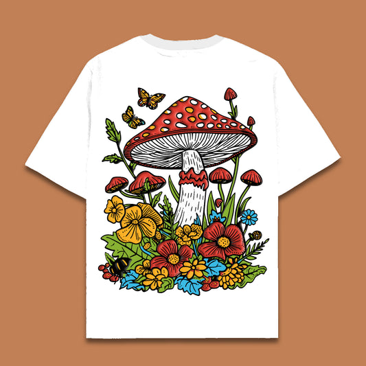 Mushroom Reverie Oversized Tee