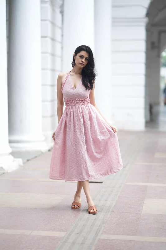 Rosé Ruffle inspired by Khushi Kapoor's look