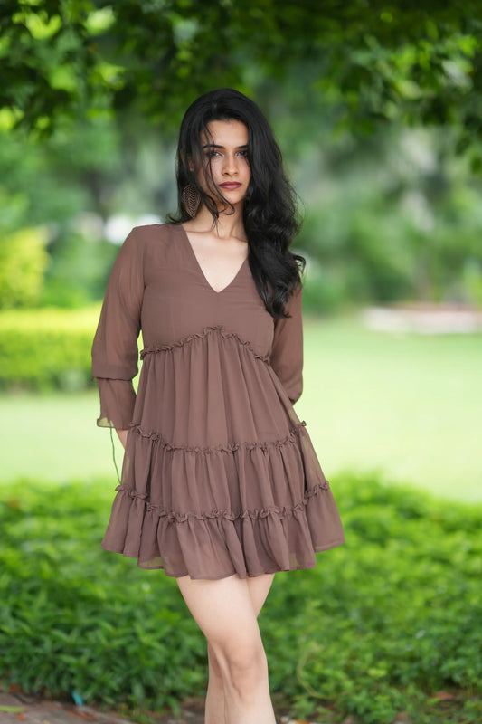 Ruffle Roast Dress