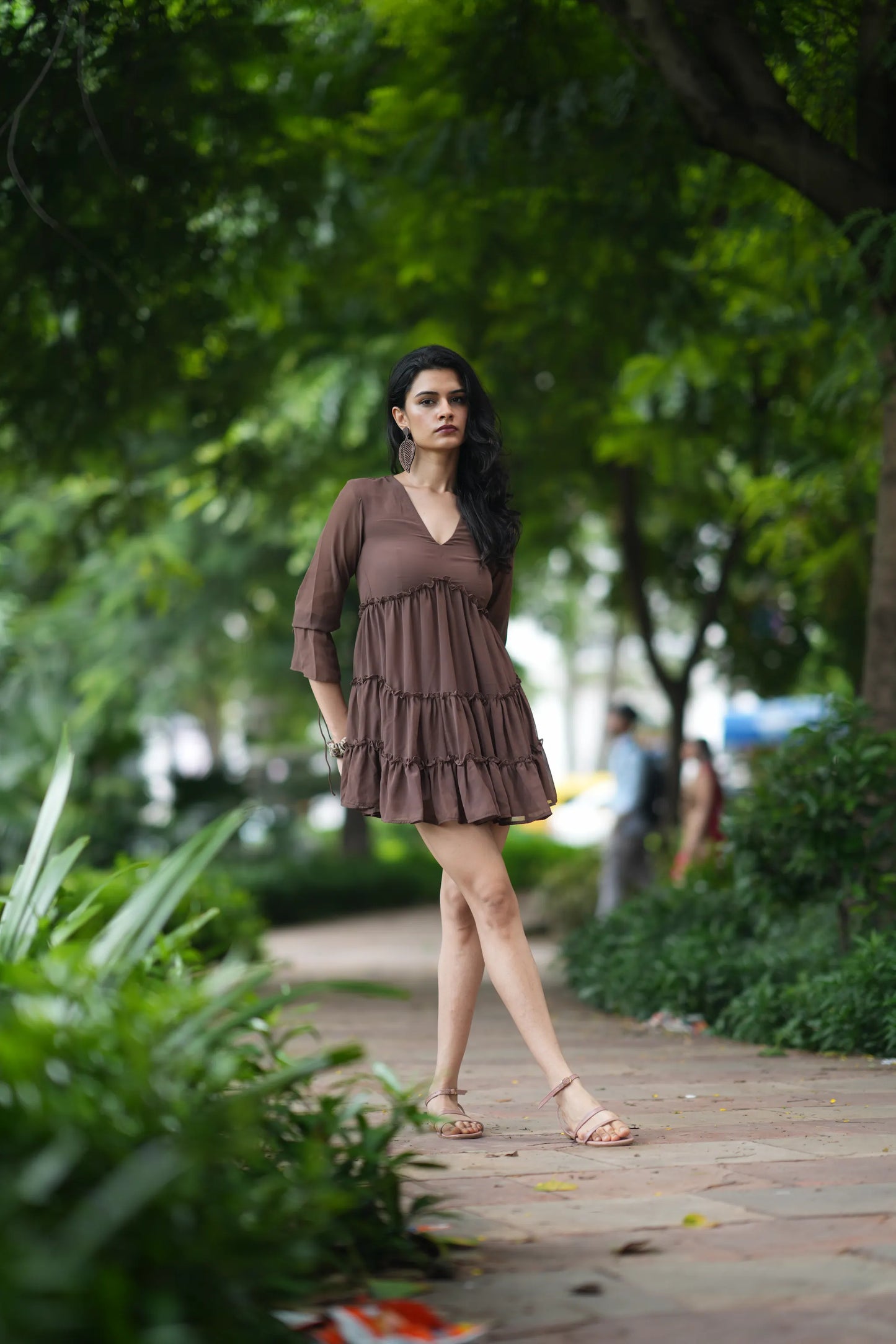 Ruffle Roast Dress