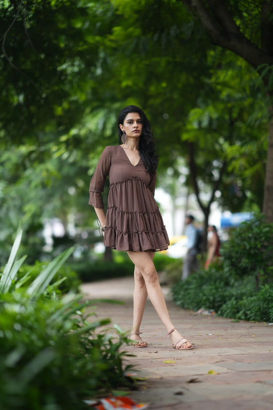 Ruffle Roast Dress